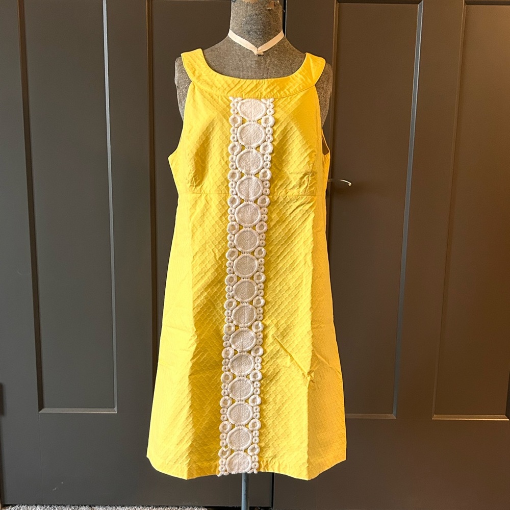 Lilly Pulitzer Yellow Tank Summer Dress Size 8